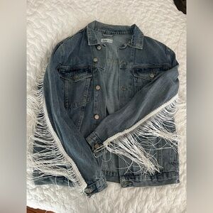 Fringe Denim Jacket